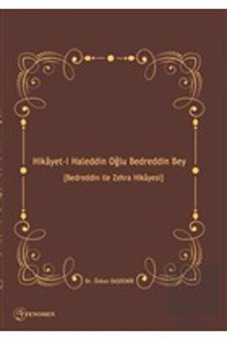 Hikayet-i Haleddin Oğlu Bedreddin Bey