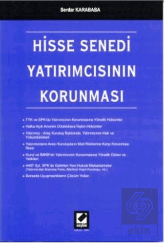 Hisse Senedi Yatırımcısının Korunması