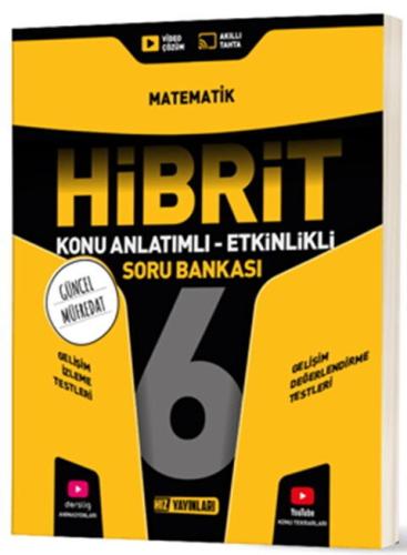 Hız Yayınları 6. Sınıf Matematik HİBRİT Konu Anlatımlı Etkinlikli Soru