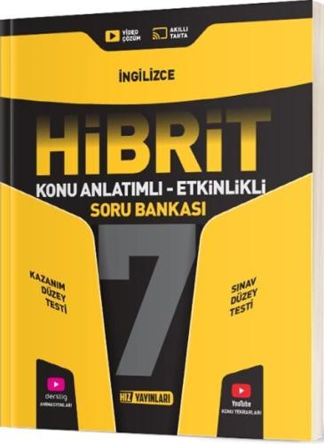 Hız Yayınları 7. Sınıf İngilizce HİBRİT Konu Anlatımlı Etkinlikli Soru