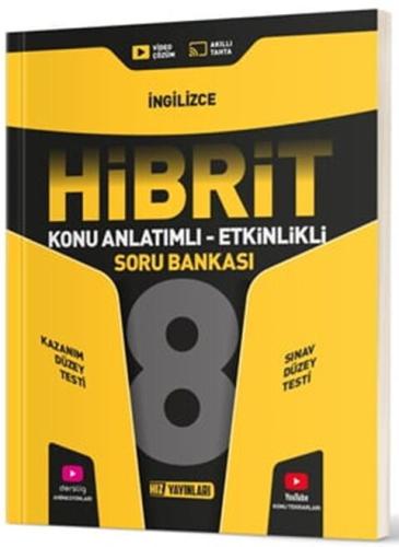 Hız Yayınları 8. Sınıf İngilizce HİBRİT Konu Anlatımlı Etkinlikli Soru