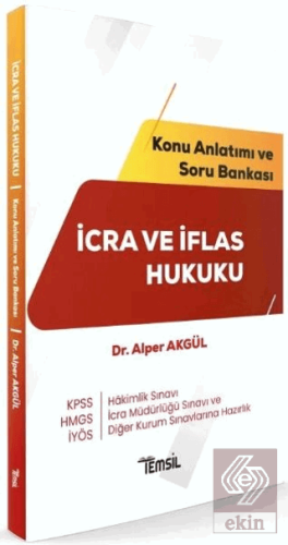 HMGS Hakimlik KPSS İYÖS İcra Müdürlüğü İcra ve İflas Hukuku Konu Anlatımı ve Soru Bankası