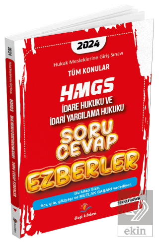 HMGS İdare Hukuku ve İdari Yargılama Hukuku Soru Cevap Ezberler