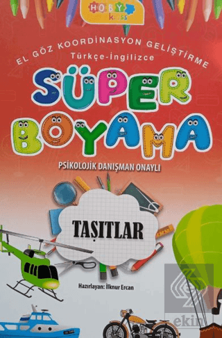 Hoby Kidss Süper Boyama- Taşıtlar