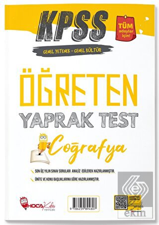 Hoca Kafası KPSS Coğrafya Öğreten Yaprak Test