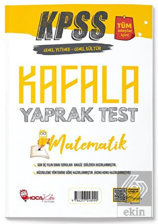 Hoca Kafası KPSS Matematik Öğreten Yaprak Test Hoc
