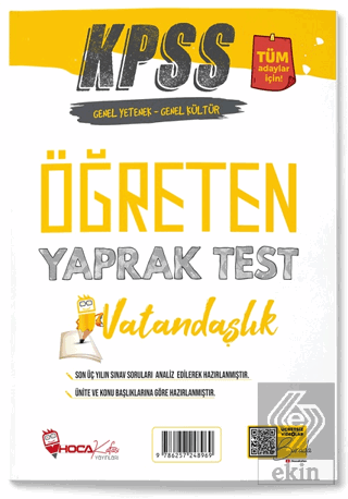 Hoca Kafası KPSS Vatandaşlık Öğreten Yaprak Test