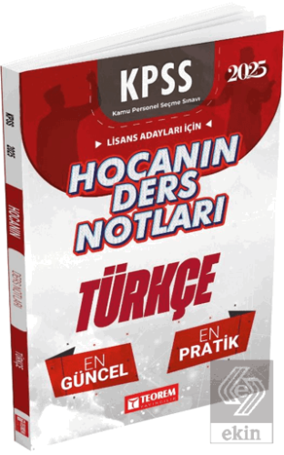 Hocanın Ders Notları Türkçe