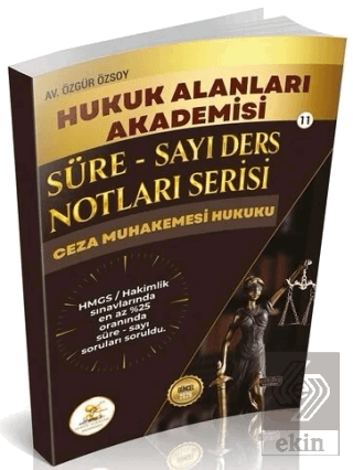 HUKAL 2026 HMGS Hakimlik Ceza Muhakemesi Hukuku Süre-Sayı Ders Notları