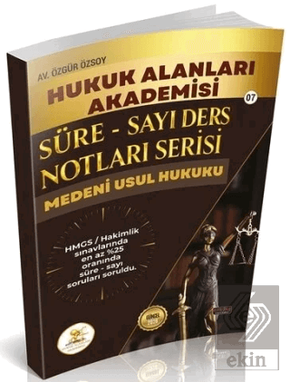 HUKAL 2026 HMGS Hakimlik Medeni Hukuk Süre-Sayı Ders Notları