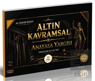 HUKAL Altın Kavramsal Anayasa Yargısı Özgür Özsoy Savaş Yayınevi Satın