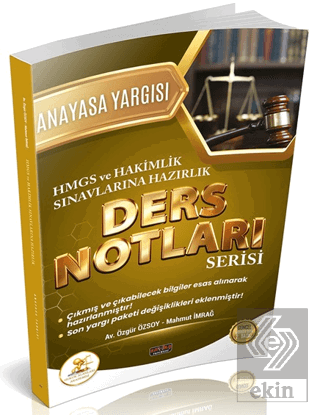 HUKAL HMGS - Hakimlik Anayasa Yargısı Ders Notları