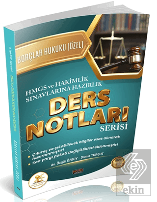 HUKAL HMGS - Hakimlik Borçlar Hukuku Özel Hükümler Ders Notları