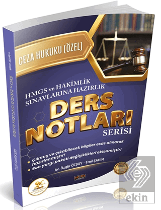 HUKAL HMGS - Hakimlik Ceza Hukuku Özel Hükümler Ders Notları