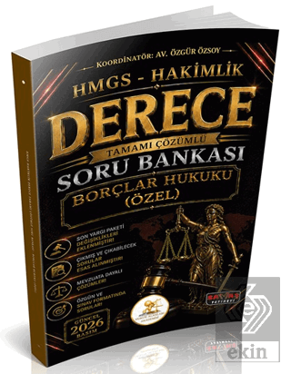 HUKAL HMGS-Hakimlik Derece Borçlar Hukuku Özel Hükümler Soru Bankası Ö