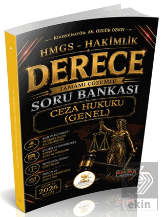 HUKAL HMGS-Hakimlik Derece Ceza Hukuku Genel Hükümler Soru Bankası Özg
