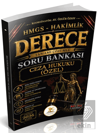 HUKAL HMGS-Hakimlik Derece Ceza Hukuku Özel Hükümler Soru Bankası Özgü