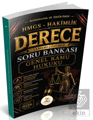 HUKAL HMGS-Hakimlik Derece Genel Kamu Hukuku Soru Bankası Özgür Özsoy 