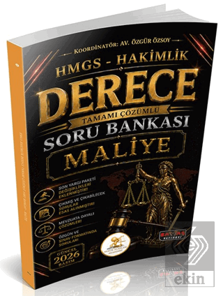 HUKAL HMGS-Hakimlik Derece Maliye Soru Bankası Özgür Özsoy Savaş Yayın