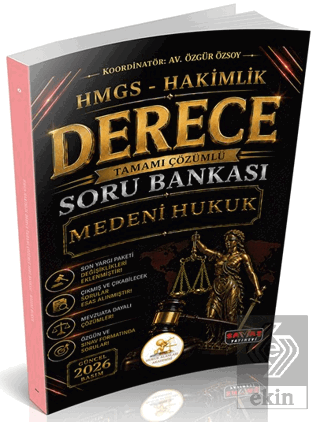 HUKAL HMGS-Hakimlik Derece Medeni Hukuk Soru Bankası Özgür Özsoy Savaş