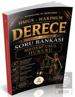 HUKAL HMGS-Hakimlik Derece Medeni Usul Hukuku Soru Bankası Özgür Özsoy