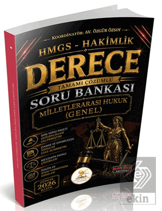 HUKAL HMGS-Hakimlik Derece Milletlerarası Genel Hukuk Soru Bankası Özg