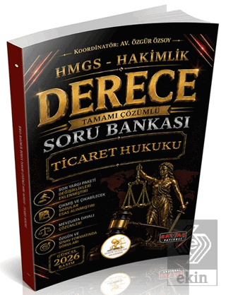 HUKAL HMGS-Hakimlik Derece Ticaret Hukuku Soru Bankası Özgür Özsoy Sav