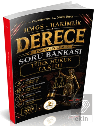 HUKAL HMGS-Hakimlik Derece Türk Hukuk Tarihi Soru Bankası Özgür Özsoy 