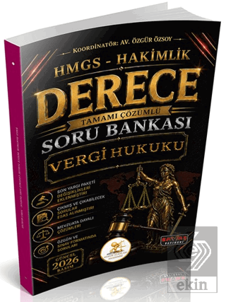 HUKAL HMGS-Hakimlik Derece Vergi Hukuku Soru Bankası Özgür Özsoy Savaş