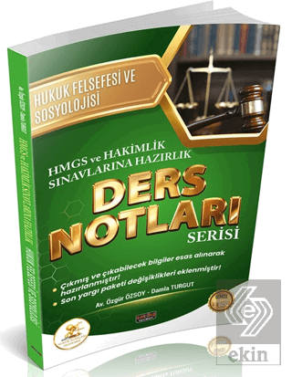 HUKAL HMGS - Hakimlik Hukuk Felsefesi ve Sosyolojisi Ders Notları