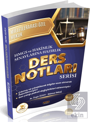 HUKAL HMGS - Hakimlik Milletlerarası Özel Hukuk Ders Notları
