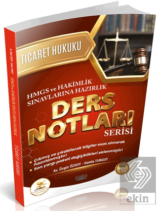 HUKAL HMGS - Hakimlik Ticaret Hukuku Ders Notları