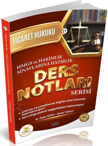 HUKAL HMGS HAKİMLİK Ticaret Hukuku Ders Notları