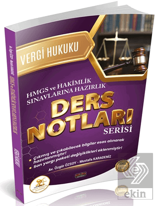 HUKAL HMGS - Hakimlik Vergi ve Vergi Usul Hukuku Ders Notları