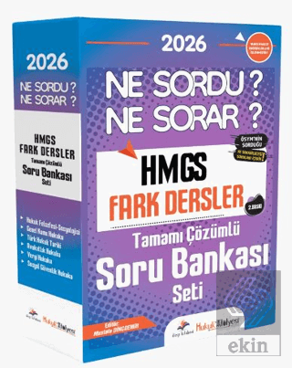 Hukuk Atölyesi 2026 HMGS Fark Dersler Ne Sordu Ne Sorar Tamamı Çözümlü