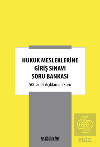 Hukuk Mesleklerine Giriş Sınavı Soru Bankası
