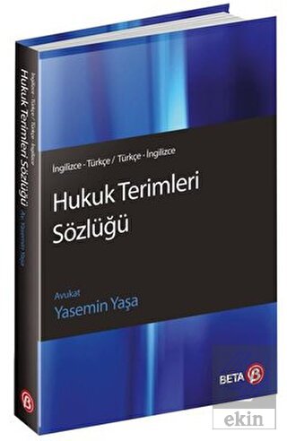 Hukuk Terimleri Sözlüğü (İngilizce - Türkçe / Türk
