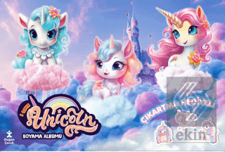 I Love Unıcorn Çıkartma Hediyeli Boyama Albümü