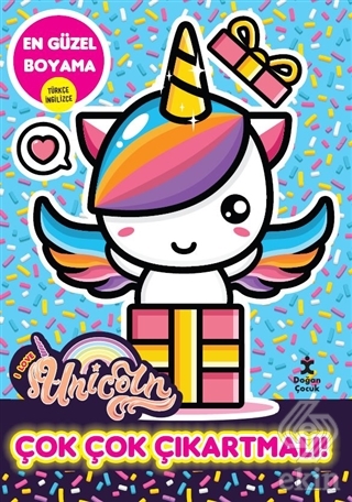 I Love Unicorn En Güzel Boyama - Çok Çok Çıkartmal