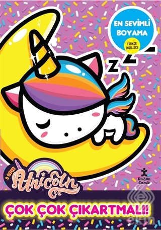 I Love Unicorn En Sevimli Boyama - Çok Çok Çıkartm