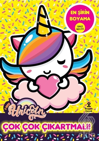 I Love Unicorn En Şirin Boyama - Çok Çok Çıkartmal