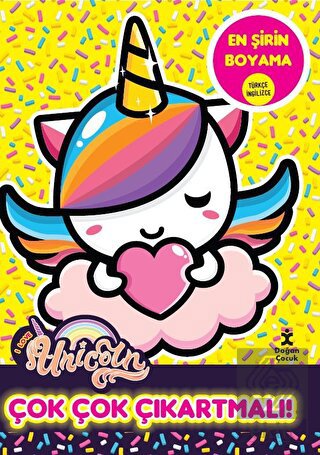 I Love Unicorn En Şirin Boyama - Çok Çok Çıkartmal