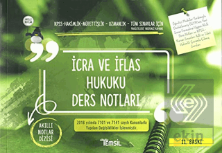 İcra ve İflas Hukuku Ders Notları