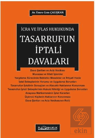 İcra ve İflas Hukukunda Tasarrufun İptali Davası