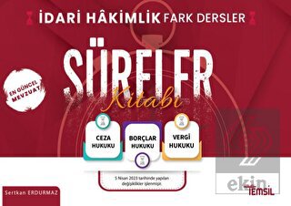 İdari Hakimlik Fark Dersler Süreler Kitabı