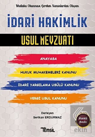 İdari Hakimlik Usul Mevzuatı