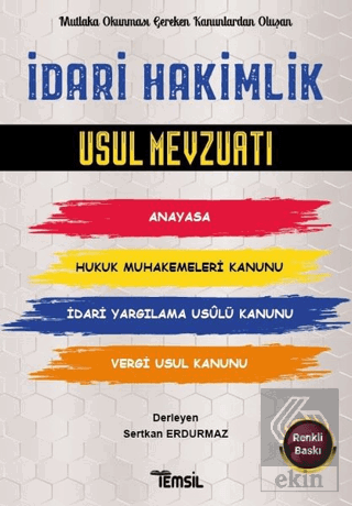 İdari Hakimlik Usul Mevzuatı