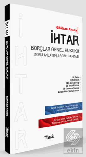 İhtar Borçlar Genel Hukuku Konu Anlatımlı Soru Bankası