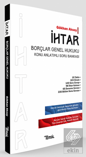 İhtar Borçlar Genel Hukuku Konu Anlatımlı Soru Bankası