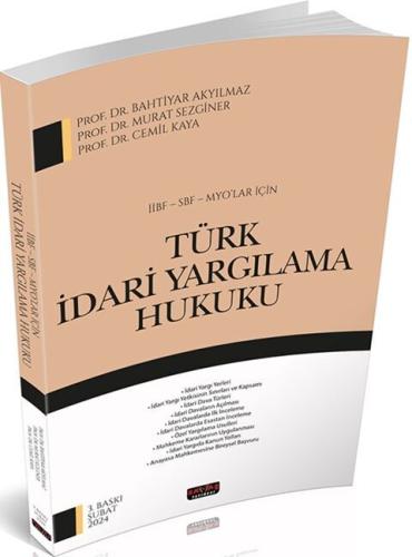 İİBF, SBF, MYO Türk İdari Yargılama Hukuku